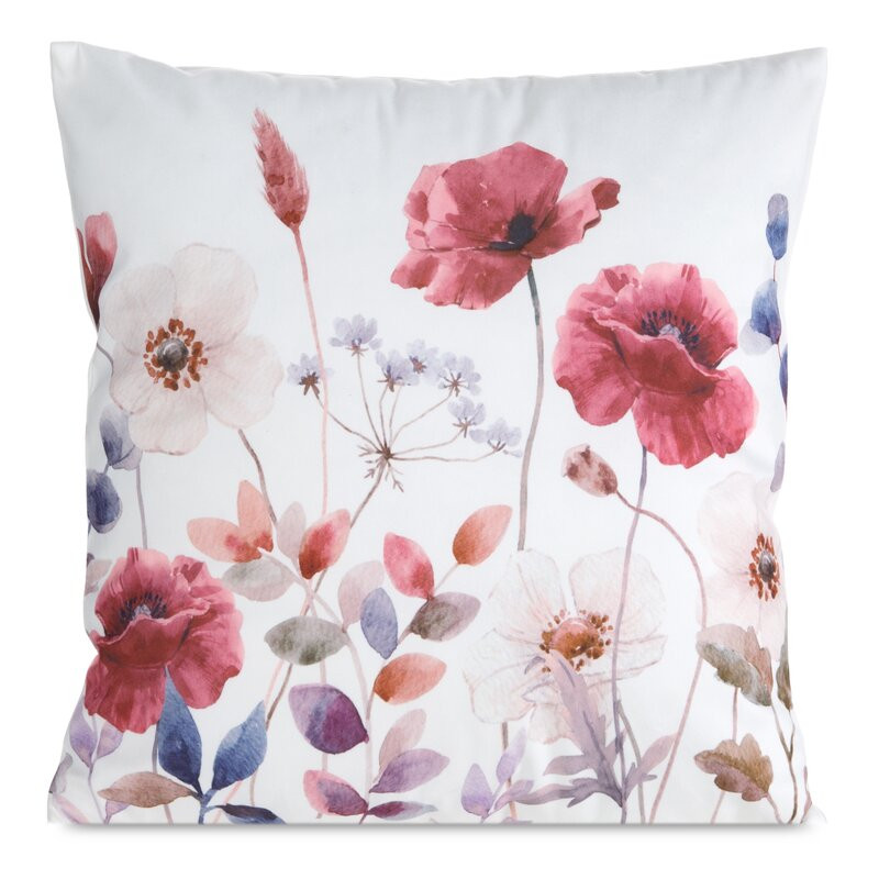 ArtFir Obliečka na vankúš MINK 39 | biela/červená 45 x 45 cm