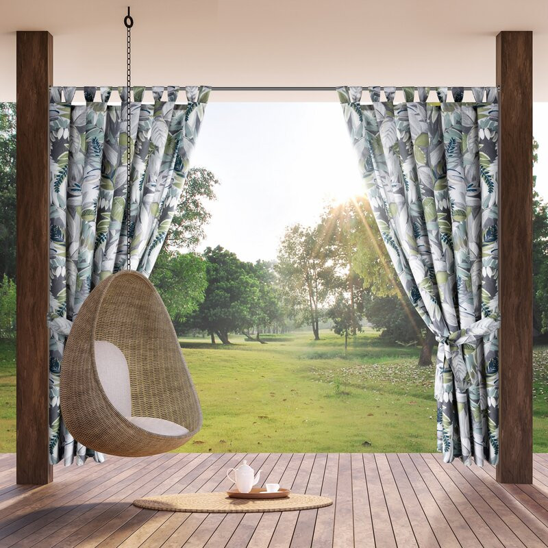 ArtFir Záves na terasu GARDEN 20 PU | zelená/sivá 155 x 200 cm