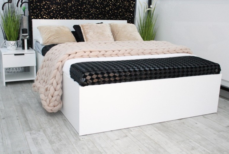 Elvisia Posteľ DESA s roštom | 90 x 200 cm Farba: Biela