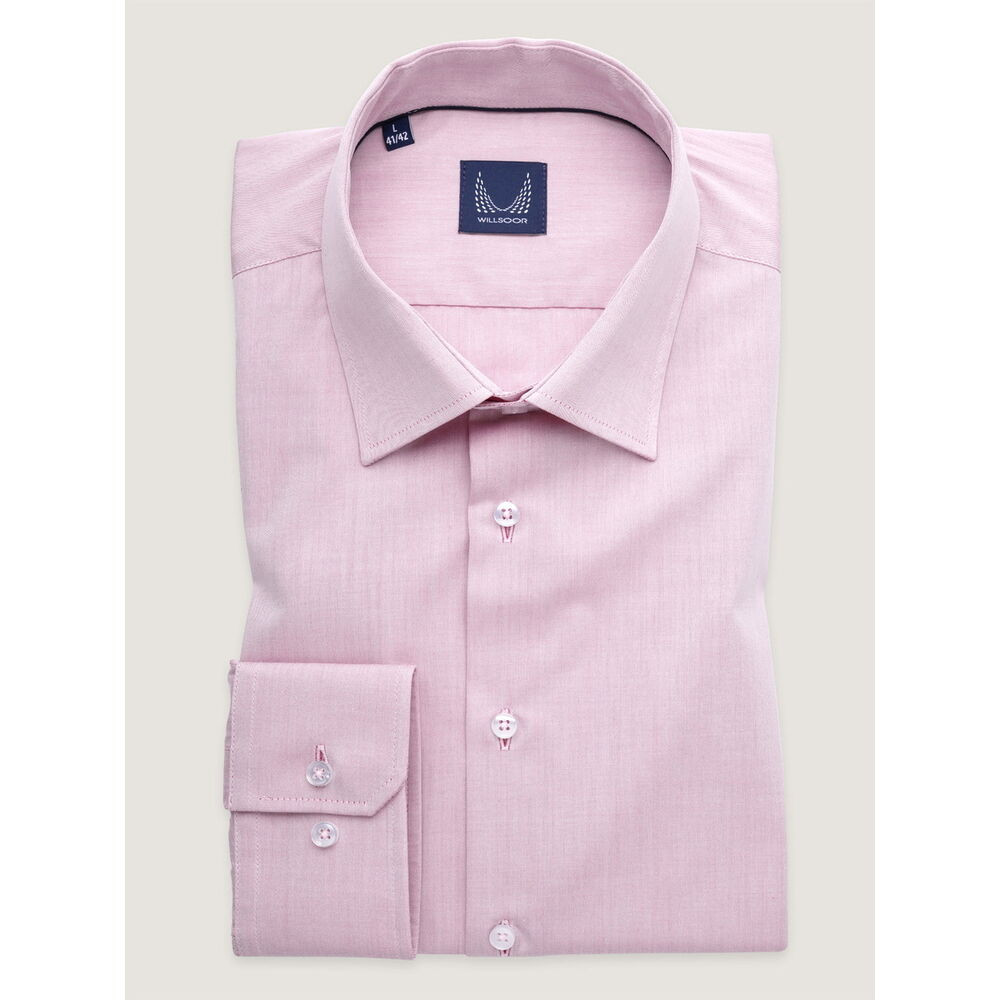 Pánska košeľa slim fit tmavozelená so vzorom rybej kosti 18014