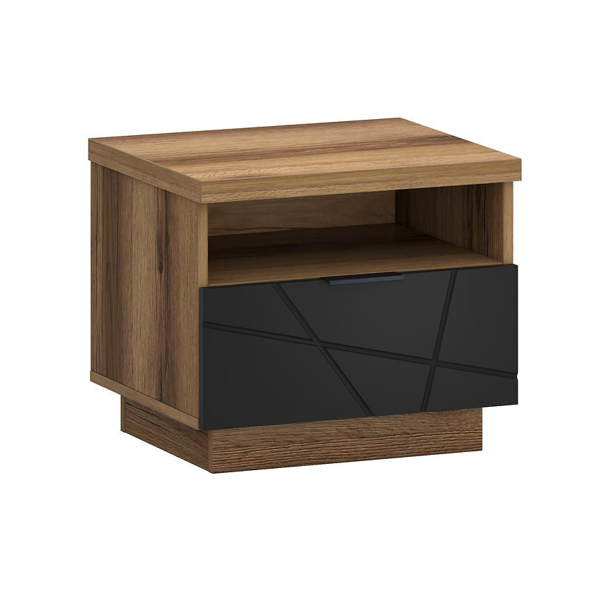 Nočný stolík Orient X Dub Delano/čierna