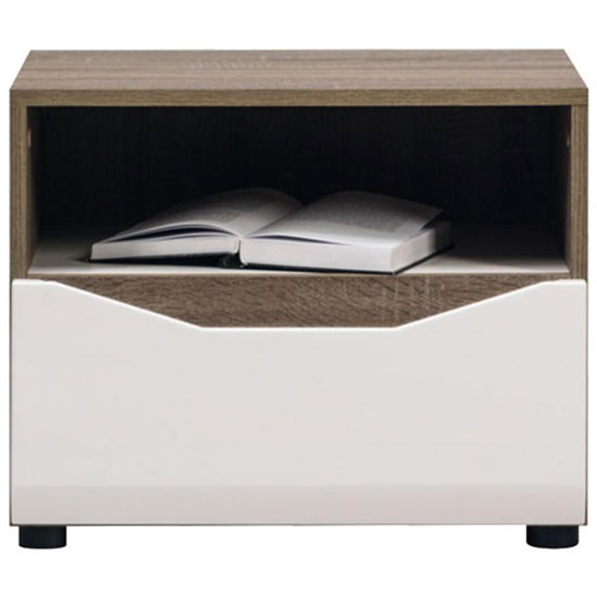 Nočný stolík Lionel Li13 Dub S./ Biela