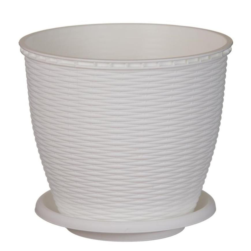 85CM DONICZKA RATTAN 2.75 L BIAŁA
