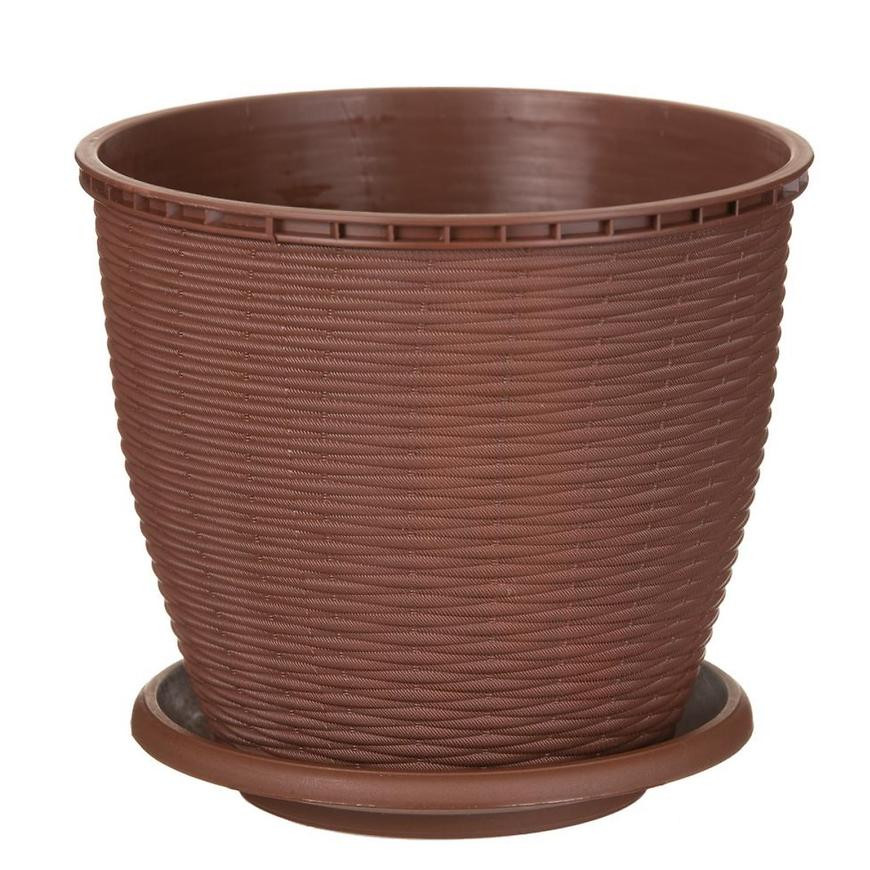 85CM DONICZKA RATTAN 2.75 L BRĄZ