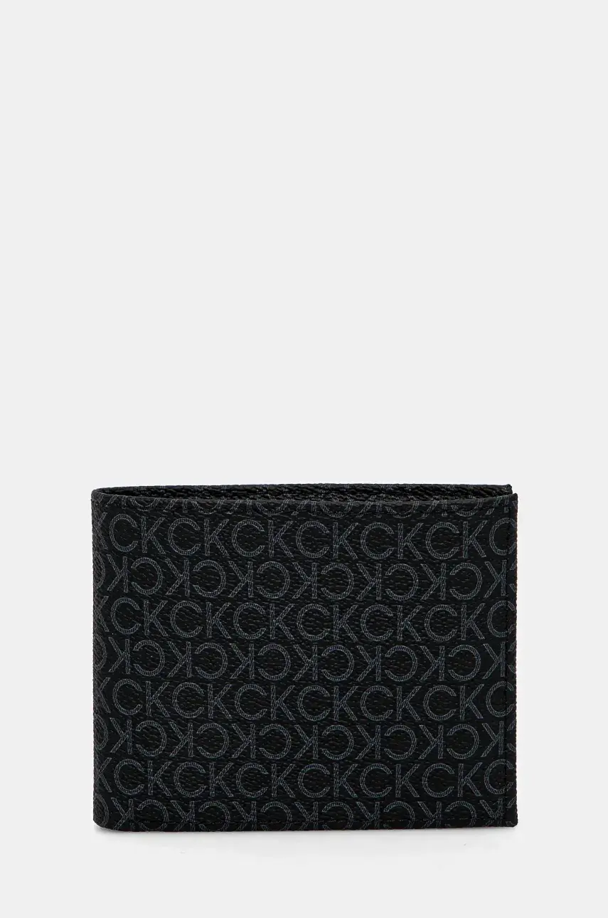 Peňaženka Calvin Klein pánska, čierna farba, K50K512855