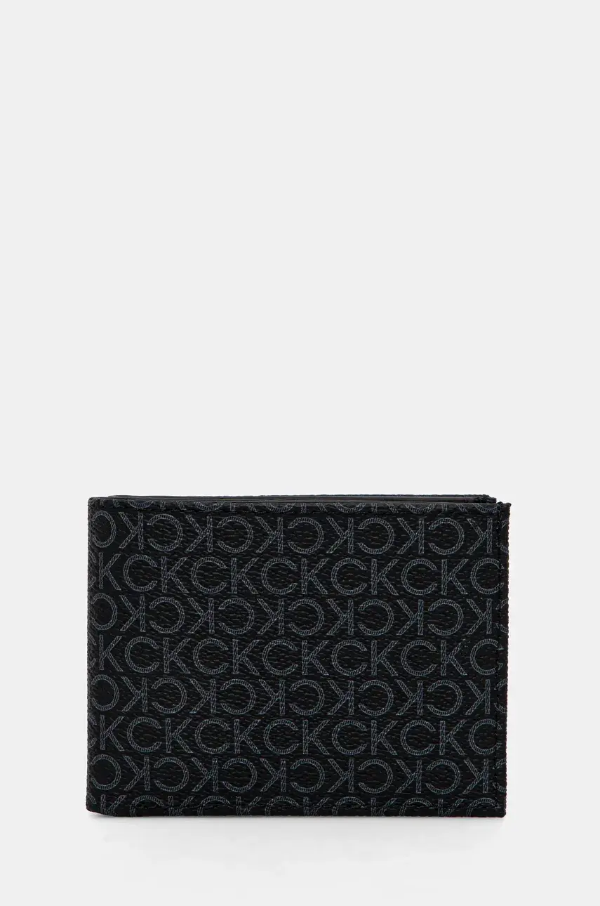 Peňaženka Calvin Klein pánska, čierna farba, K50K512845