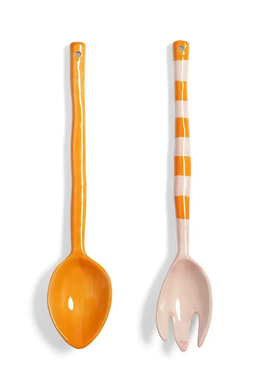 Šalátové lyžice &k amsterdam boavista stripe 2-pak viac farieb