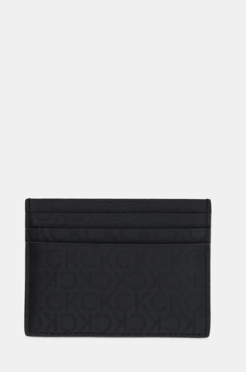 Peňaženka Calvin Klein pánska, čierna farba, K50K512862
