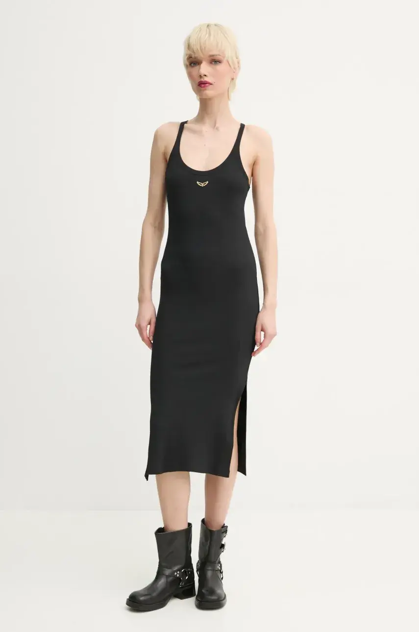 Šaty ZADIG&VOLTAIRE čierna farba, mini, priliehavá, JWDR01067