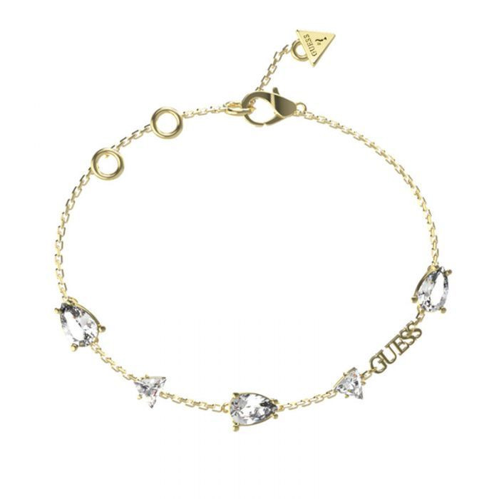 Guess Pozlátený náramok so zirkónmi Wonderlights JUBB04410JWYG 21 cm