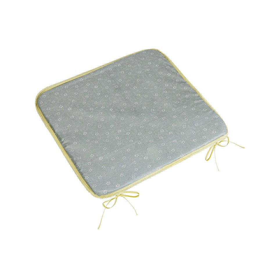 Bellatex Sedák Adela hladký Pnúci kvietok sivá, 40 x 40 cm