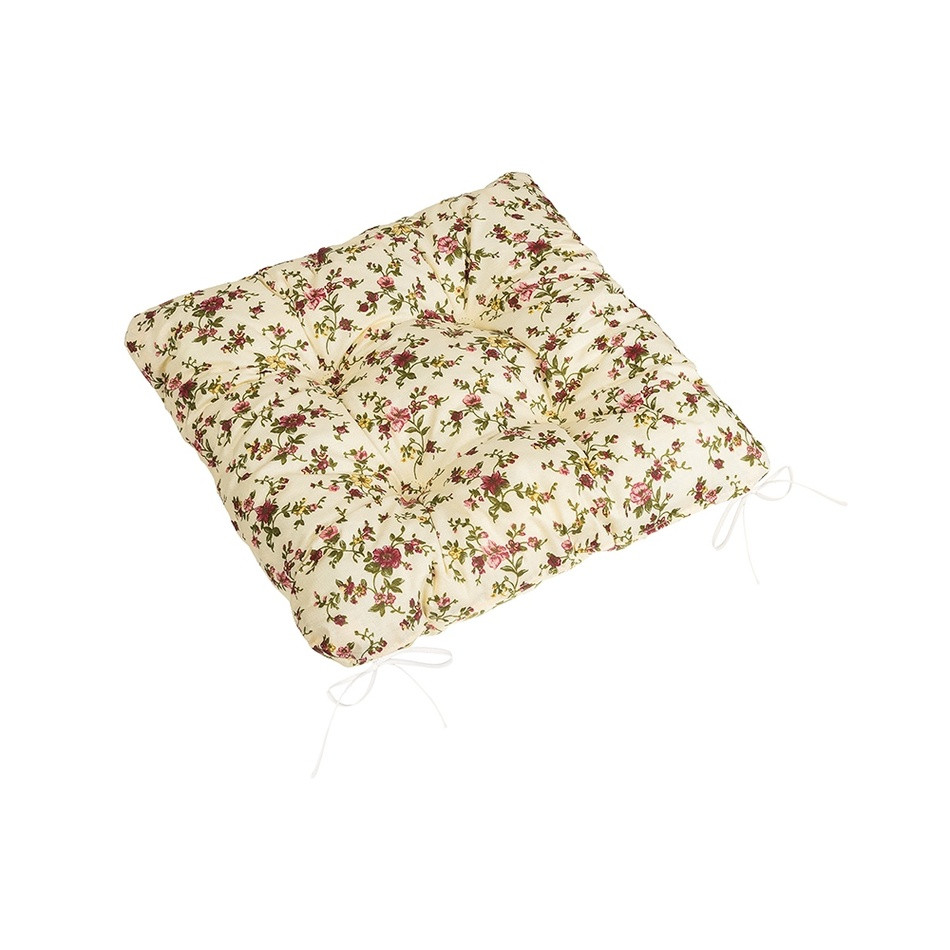 Bellatex Sedák Adela prešívaný Ružička, 40 x 40 cm