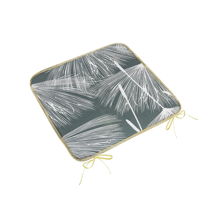 Bellatex Sedák Adela hladký Páperie sivá, biela, 40 x 40 cm