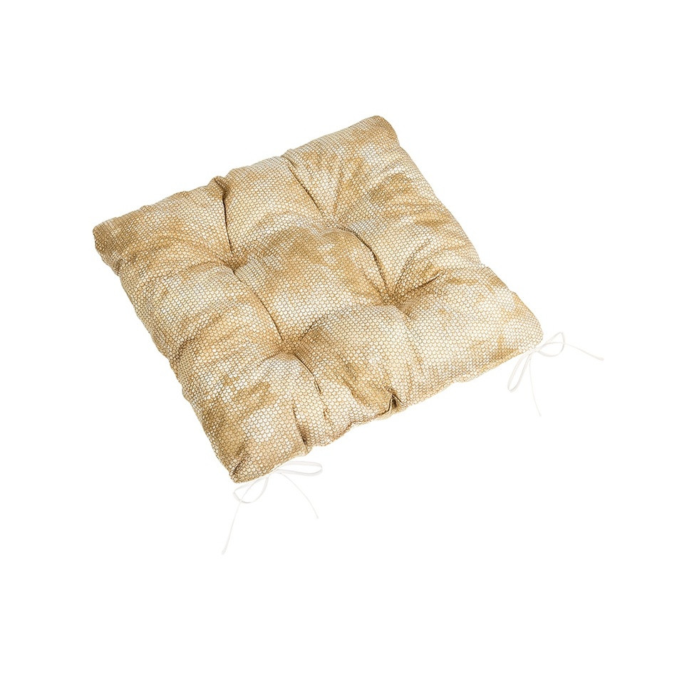 Bellatex Sedák Adela prešívaný Hadia koža hnedá, 40 x 40 cm