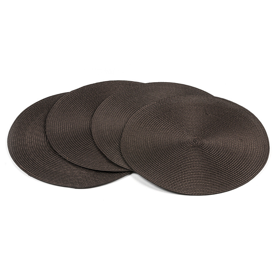 Jahu Prestieranie Deco okrúhle tmavo hnedá, pr. 35 cm, sada 4 ks