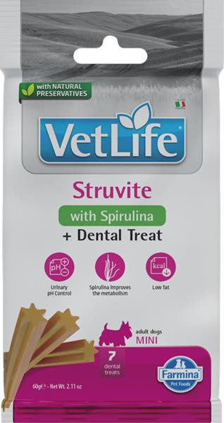 Farmina Vet Life Dog Struvite Adult Mini maškrta pre psy 60g
