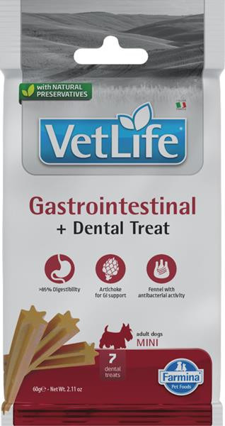 Farmina Vet Life Dog Gastrointestinal Mini maškrta pre psy 60g