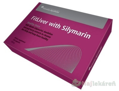 Helvetia Apotheke FitLiver Silymarin pre normálnu funkciu pečene 120cps