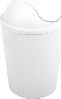 MSV výklopný koš Ako, bílý, plast, 5,5 l