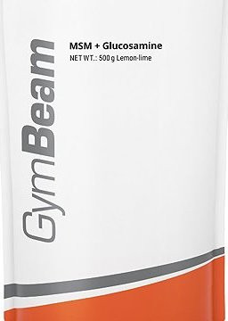 GymBeam MSM + glukosamin citrón limetka 500 g