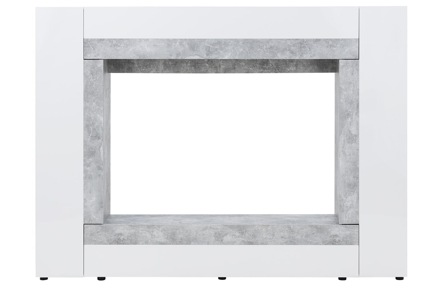 Obývací stěna Window 225 cm bílá/beton