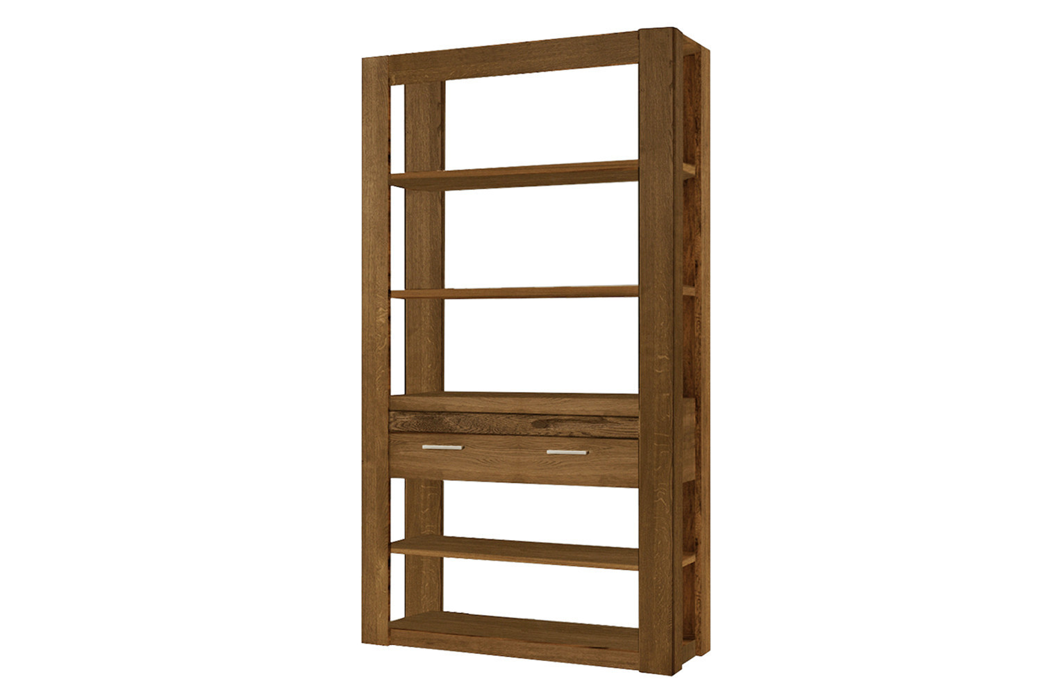 Regál Velvet II 18 125 cm z masivu dub Rustikal