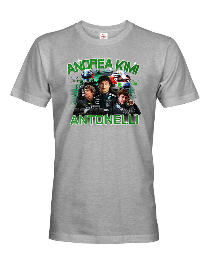 Pánske tričko s motivem závodníka F1 - Andrea Kimi Antonelli - pro milovníky motosportu