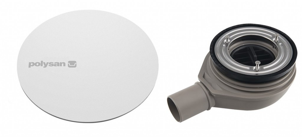 POLYSAN - MIRAI vaničkový sifón, priemer 90, DN40, krytka biela 72730W