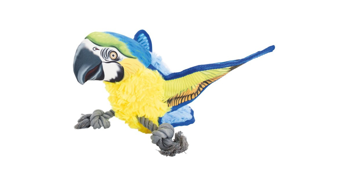 HipHop Hračka Ara Ararauna Papagáj - 35cm