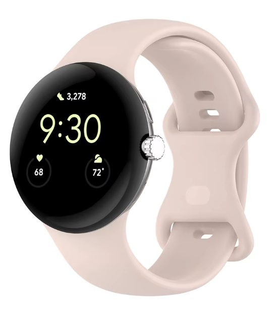 eses Silikónový remienok pre Google Pixel Watch 3, 45 mm, veľkosť S - Ružový