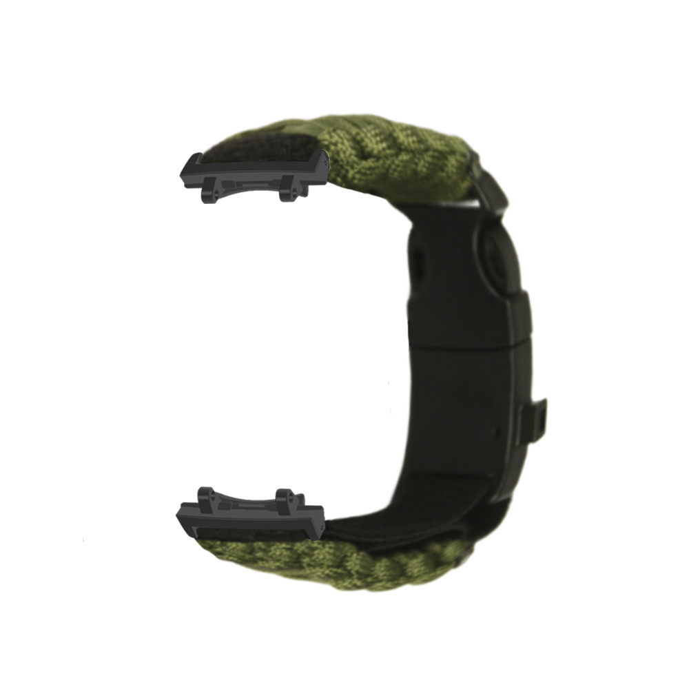 eses Paracord nylon outdoor remienok pre Xiaomi Amazfit T-Rex 3 - Zelený