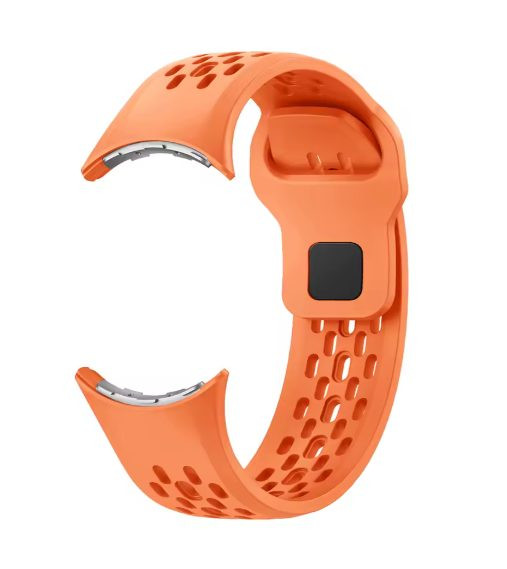 eses Silikónový dierkovaný remienok pre Google Pixel Watch 3, 45 mm - Oranžový