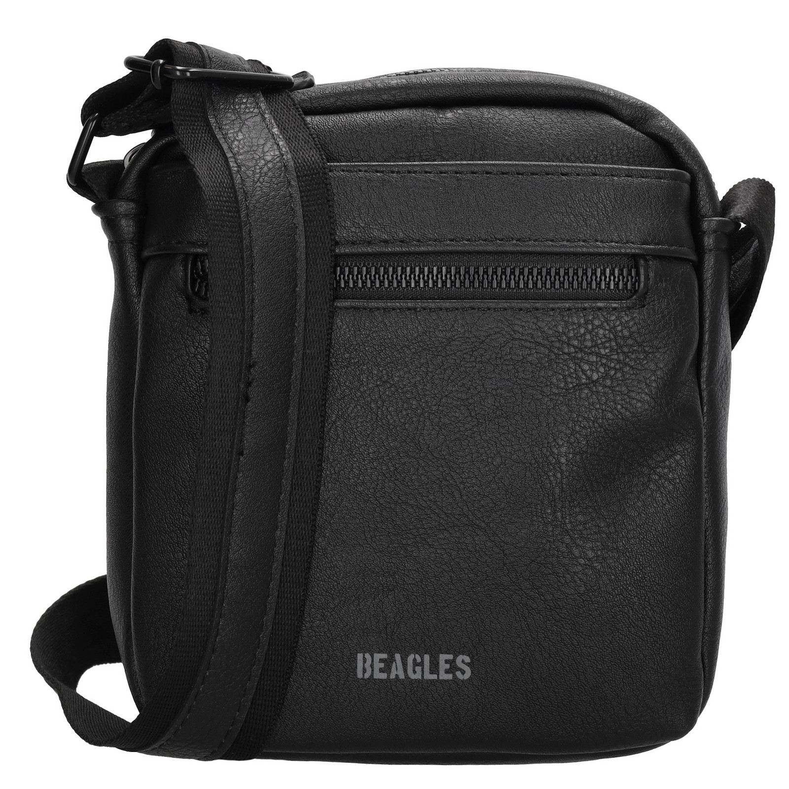 Beagles Toledo pánska crossbody taška 18x15x4 cm - čierna