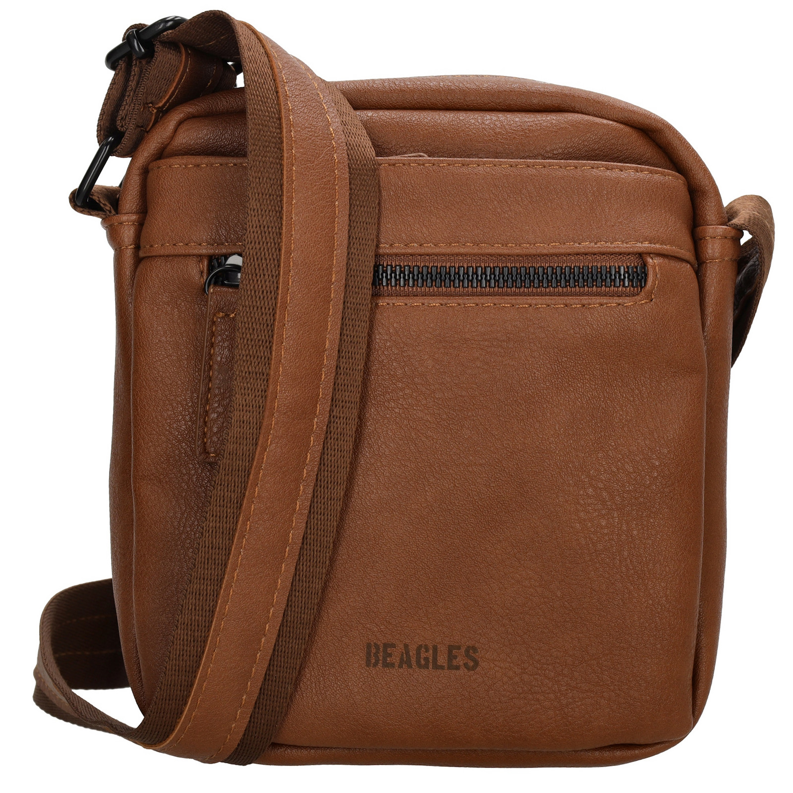 Beagles Toledo pánska crossbody taška 18x15x4 cm - koňaková