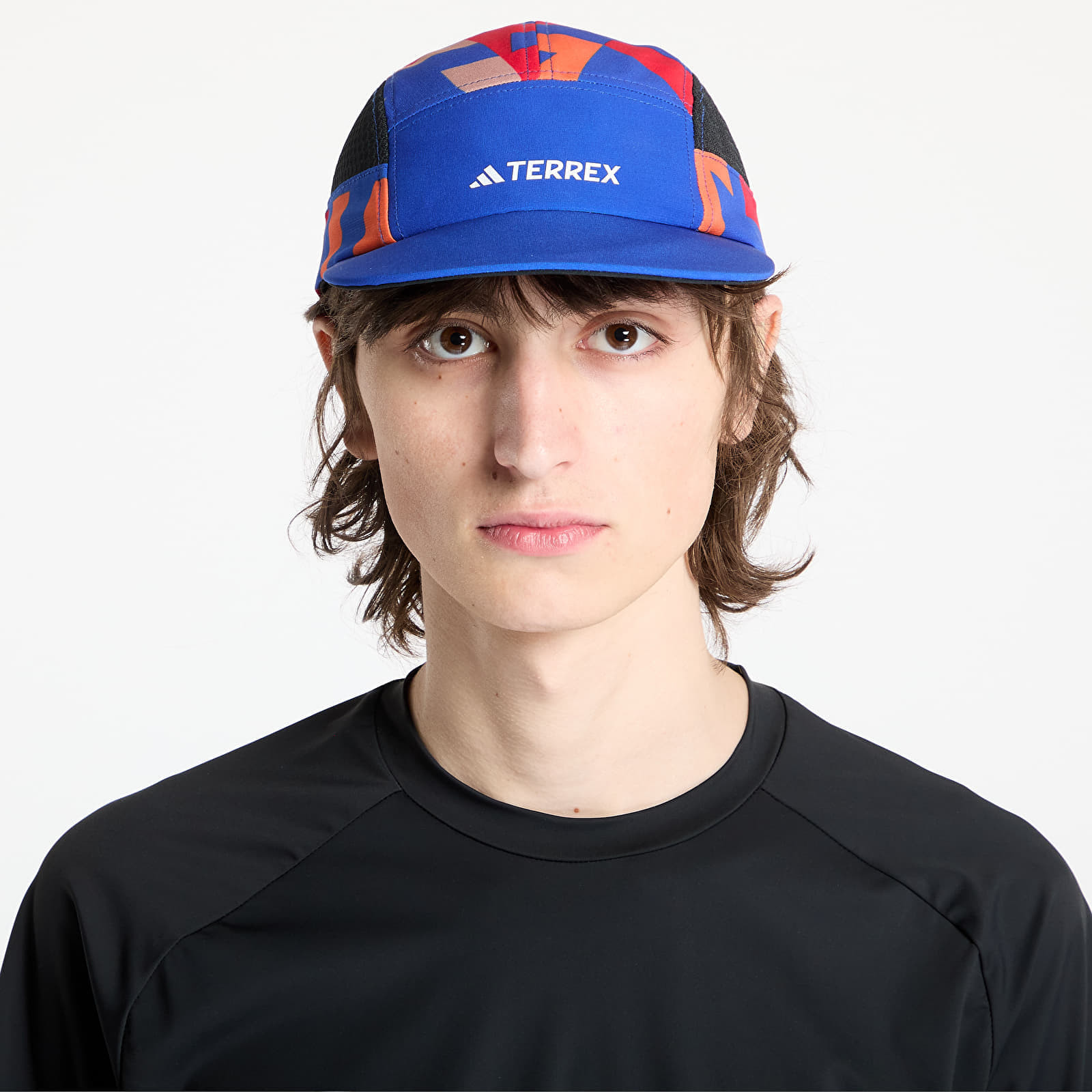 Šiltovka adidas Terrex Climacool 5Panel Graphic Cap Semi Lucid Blue/ Semi Impact Orange/ White L