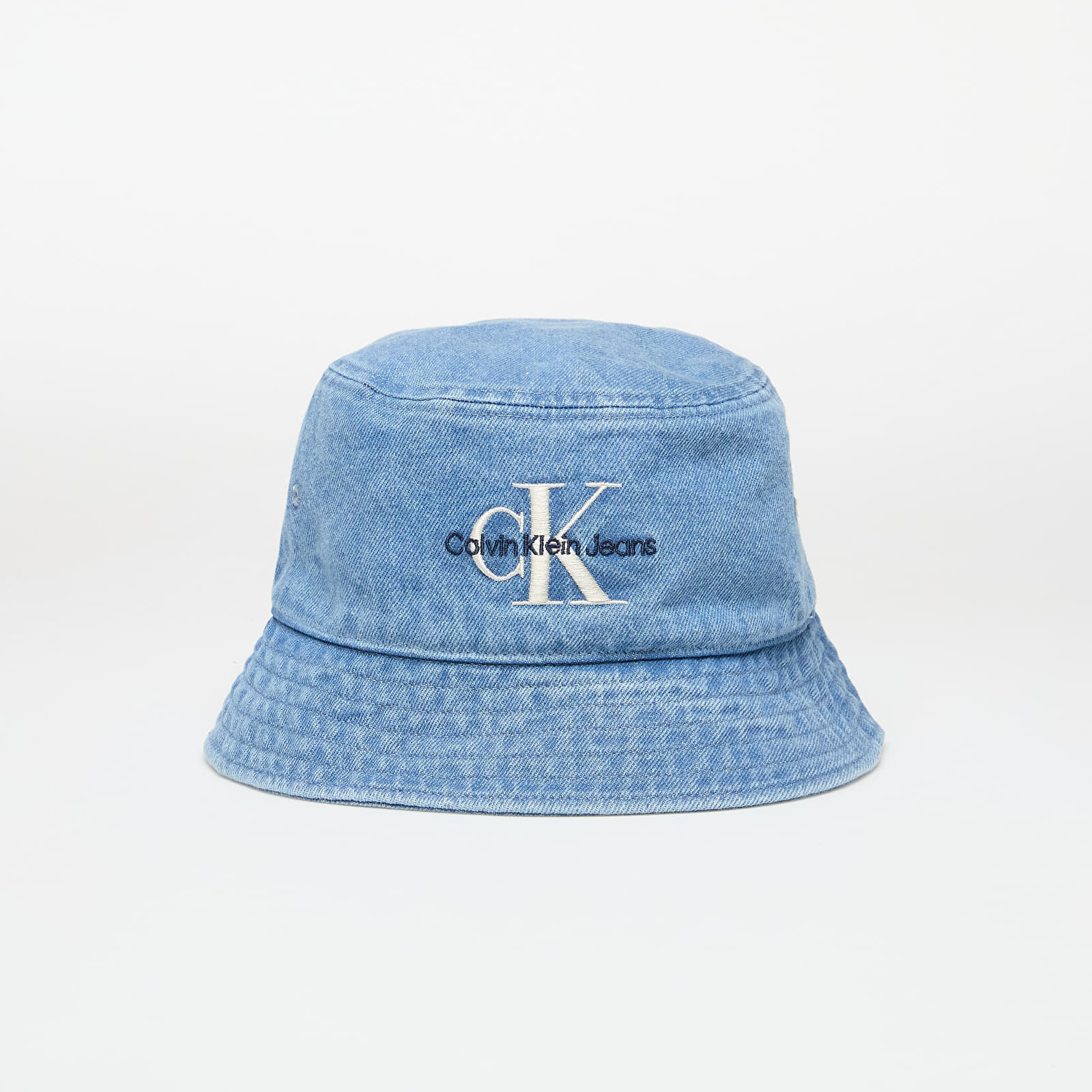Calvin Klein Jeans Mono Logo Denim Bucket Hat Blue Universal