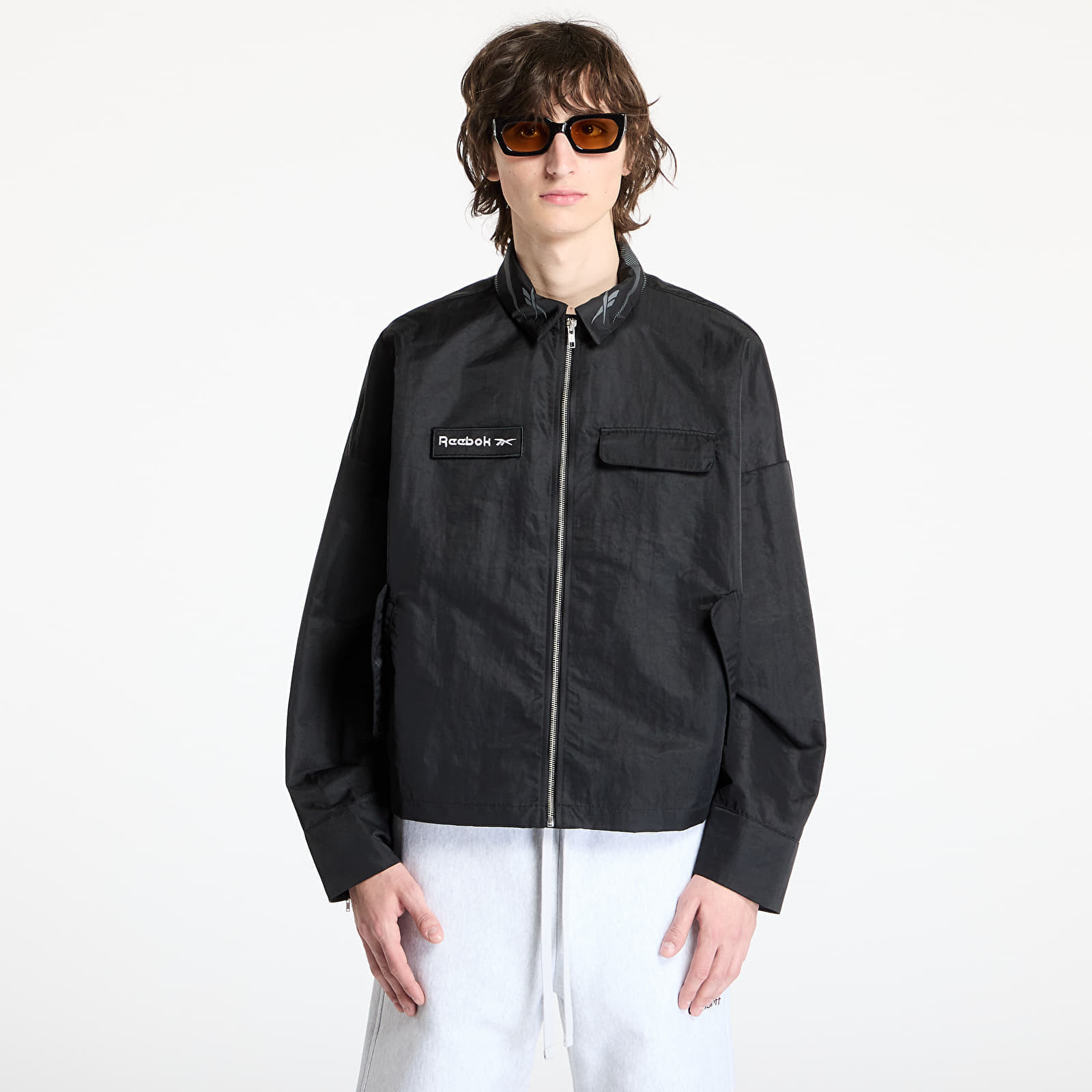 Bunda Reebok Zipped Overshirt UNISEX Washed Black M
