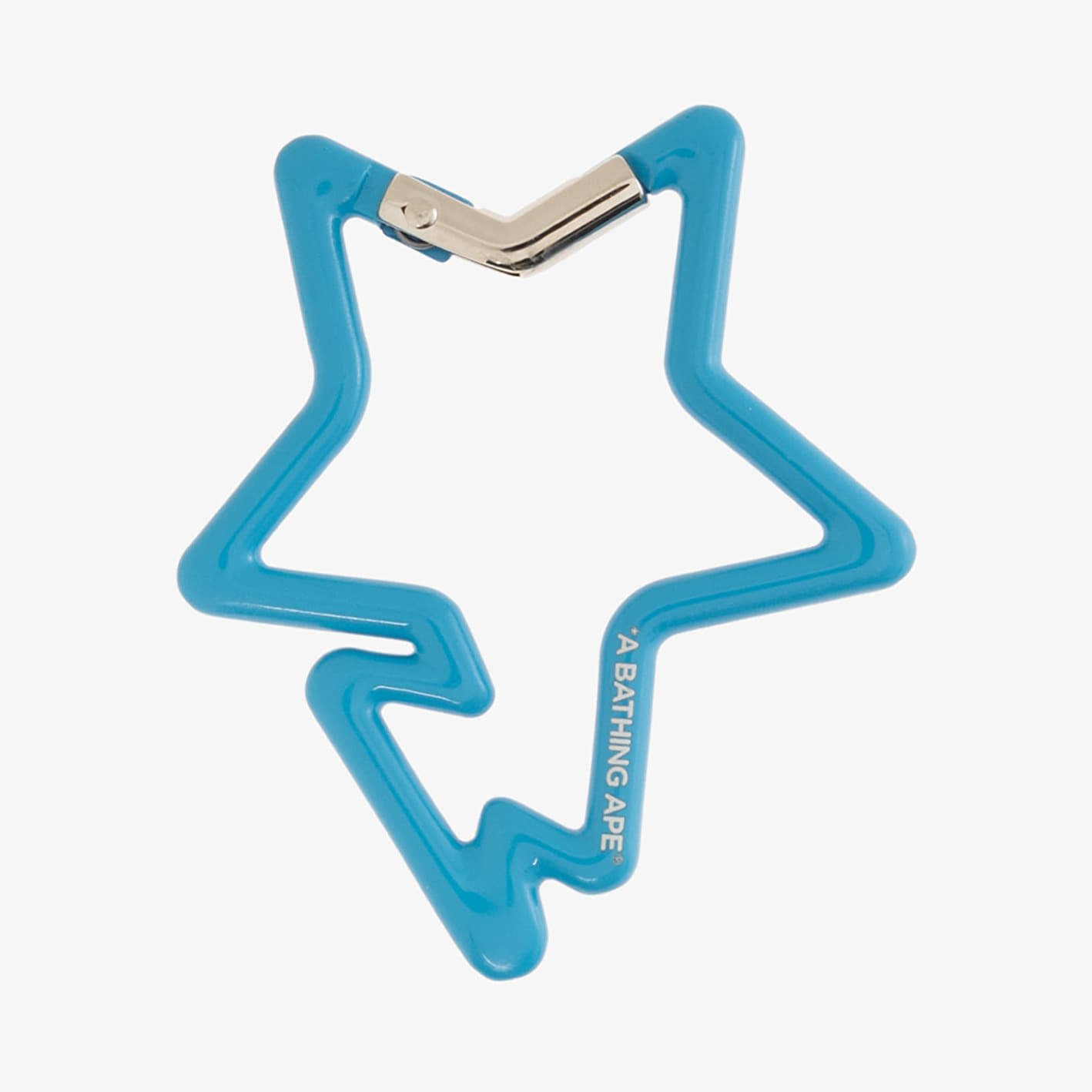A BATHING APE Sta Carabiner Blue Universal