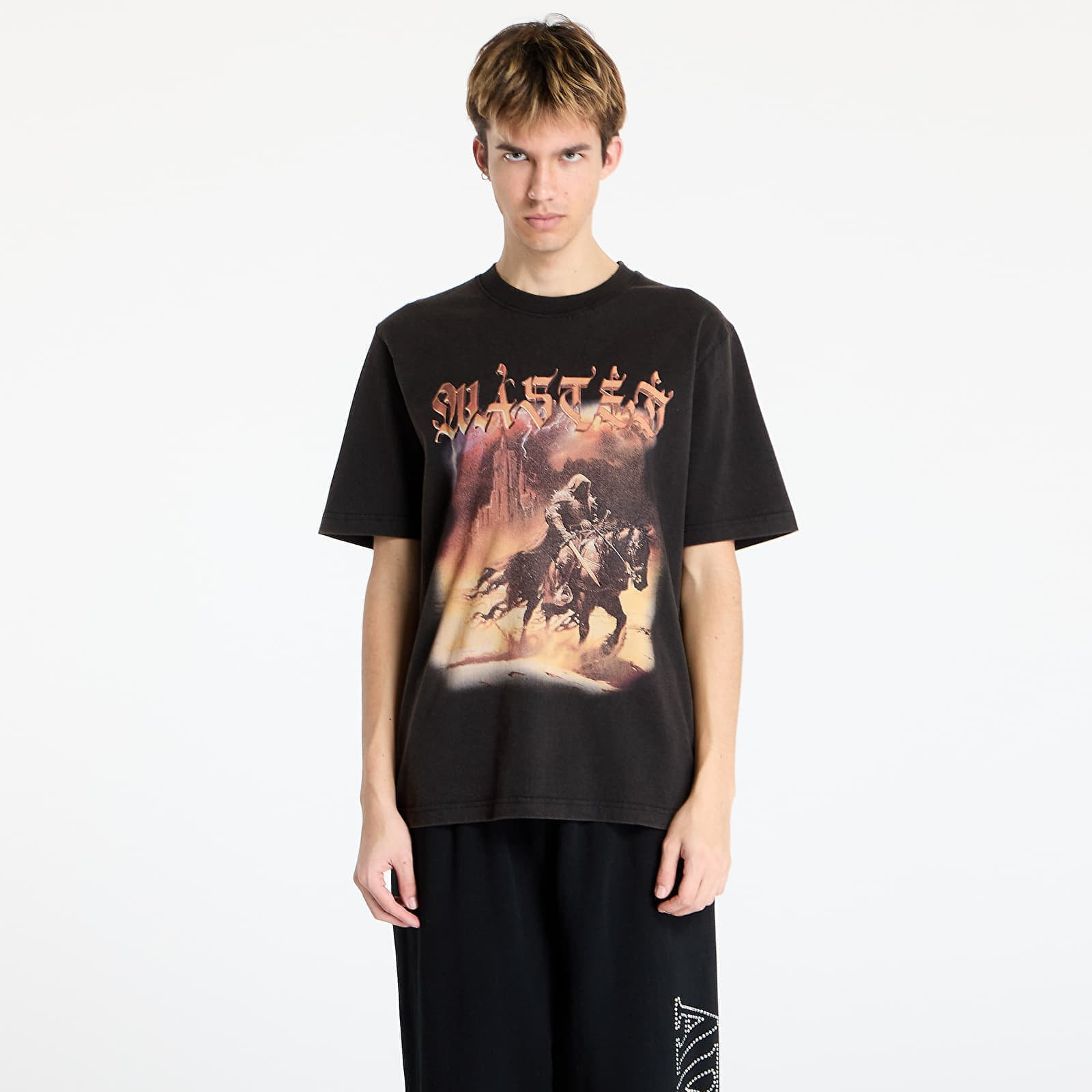 Tričko Wasted Paris M Mirage T-Shirt Faded Black S