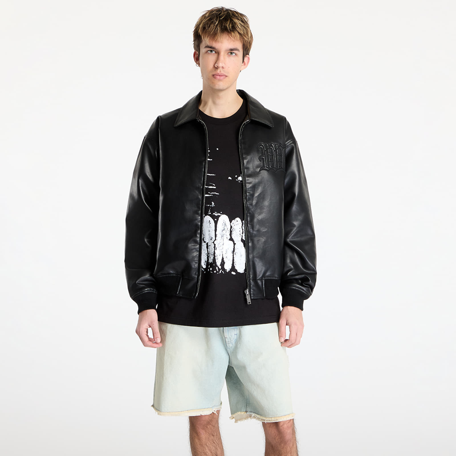Bunda Wasted Paris Kingdom Curve Varsity Jacket Black L