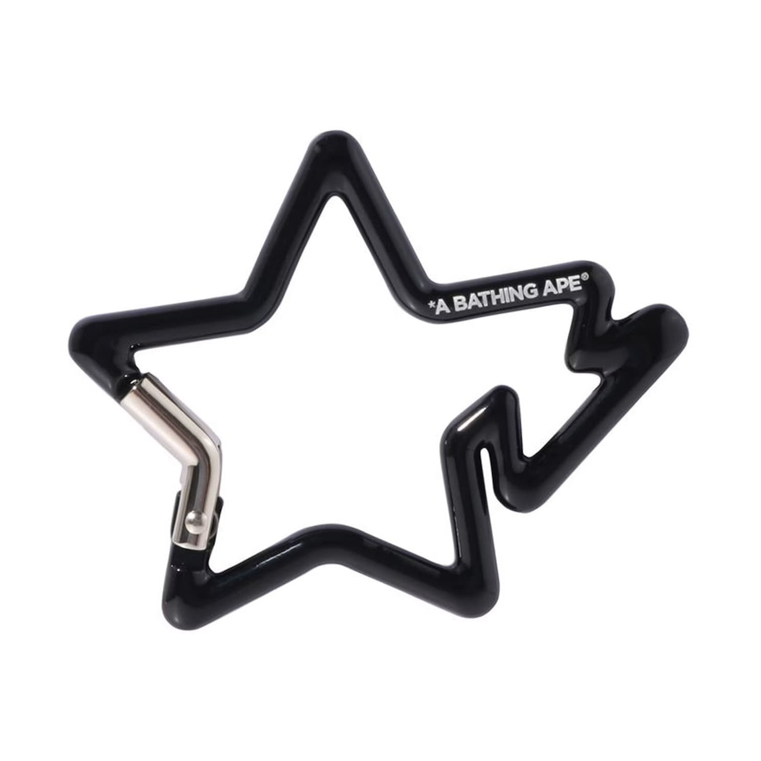 A BATHING APE Sta Carabiner Black Universal