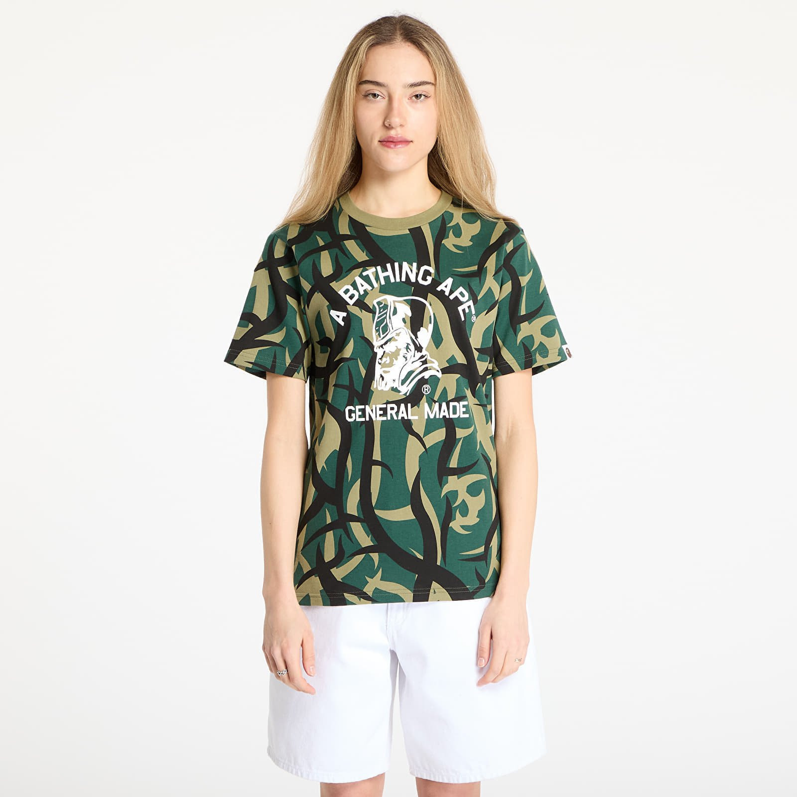 Tričko A BATHING APE Trial Camo General Tee UNISEX Green M