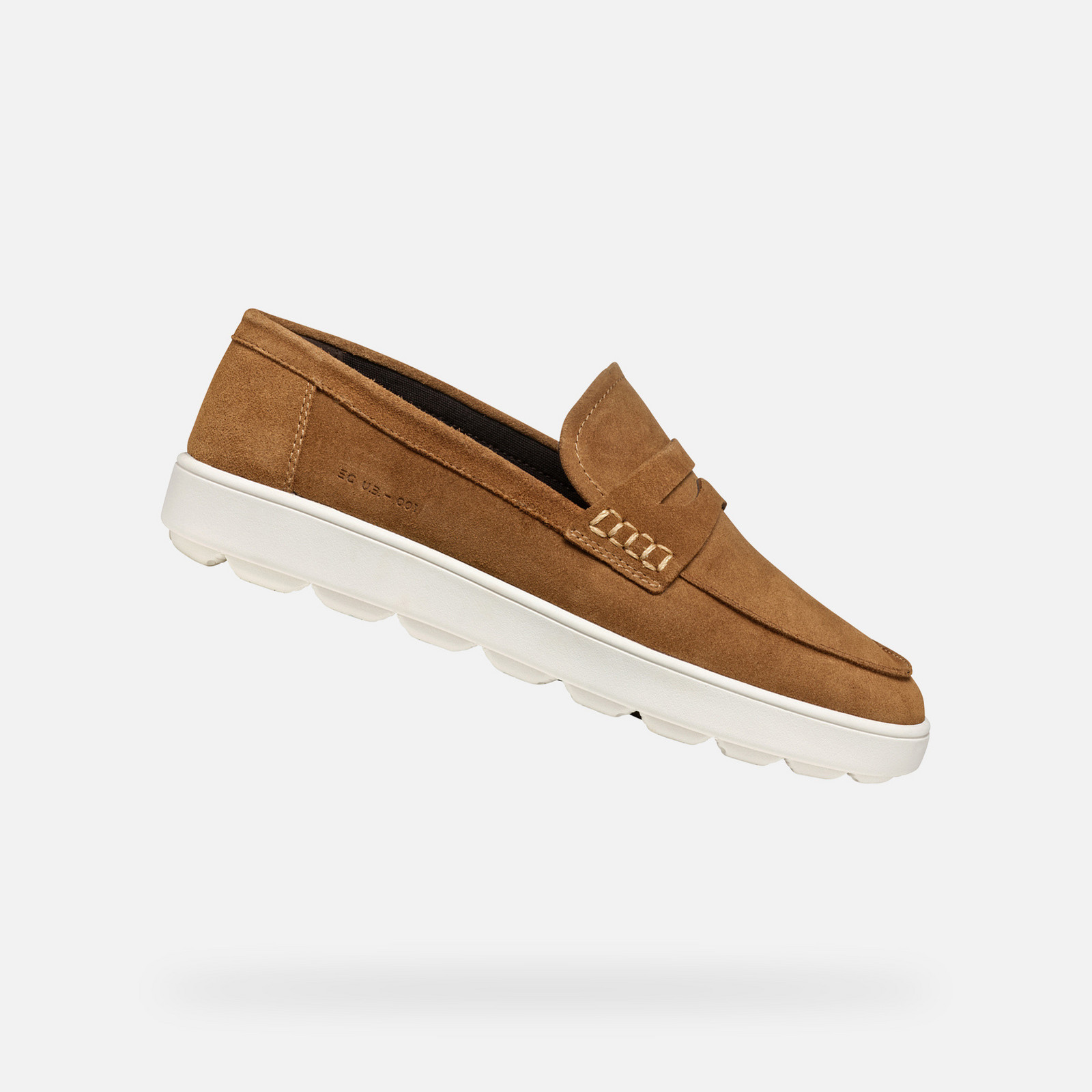 Light brown men's moccasins Geox Spherica ECUB-1 - Men's