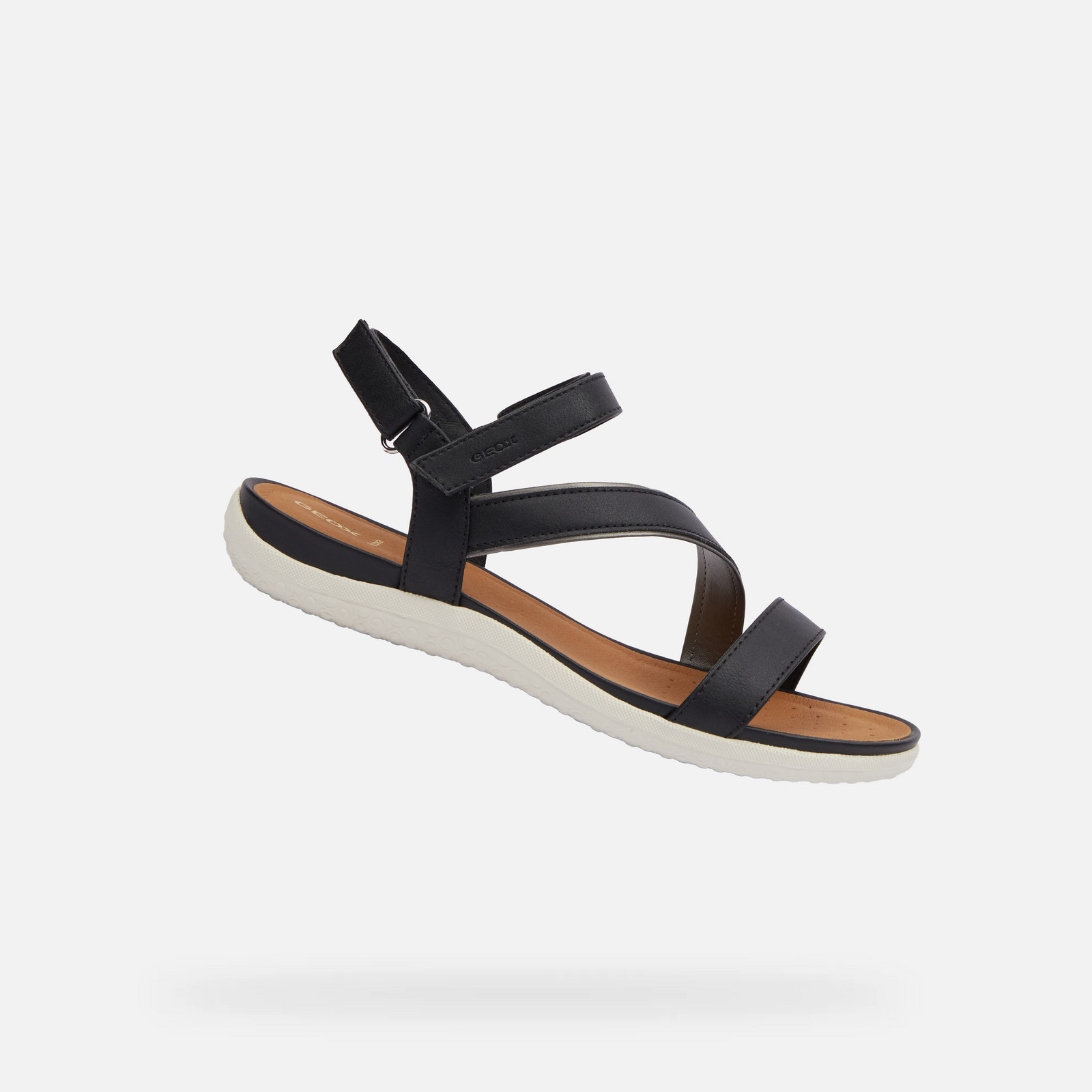 Black women's sandals Geox Vega - Women's