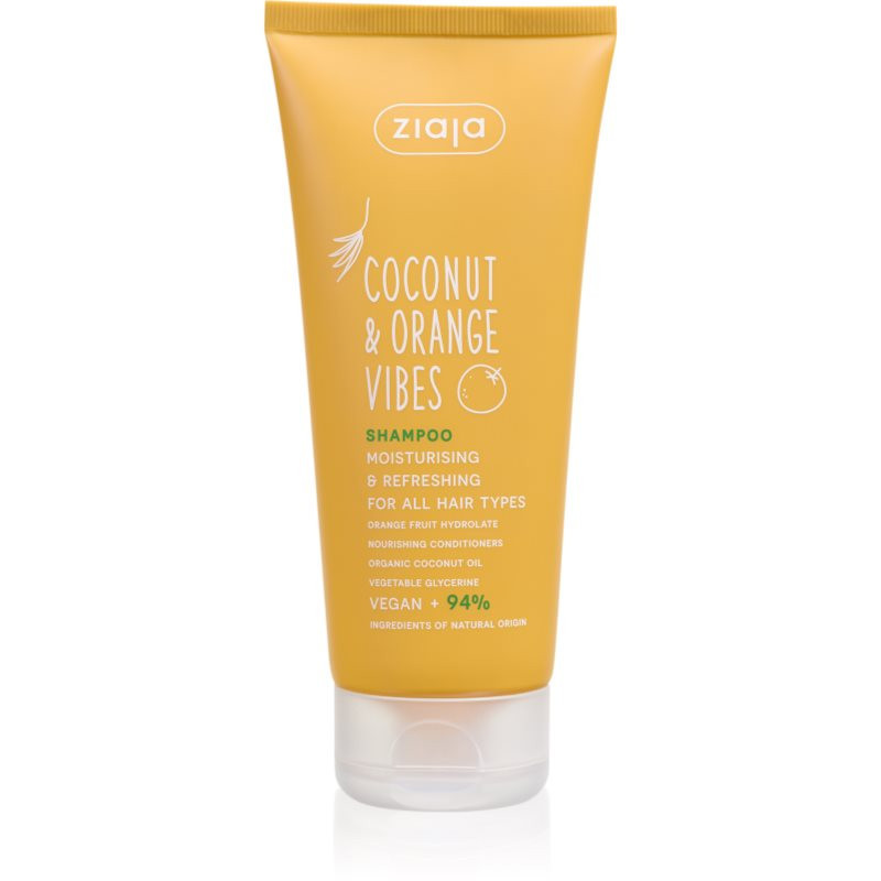 Ziaja Coconut & Orange Vibes hydratačný šampón pre všetky typy vlasov 200 ml