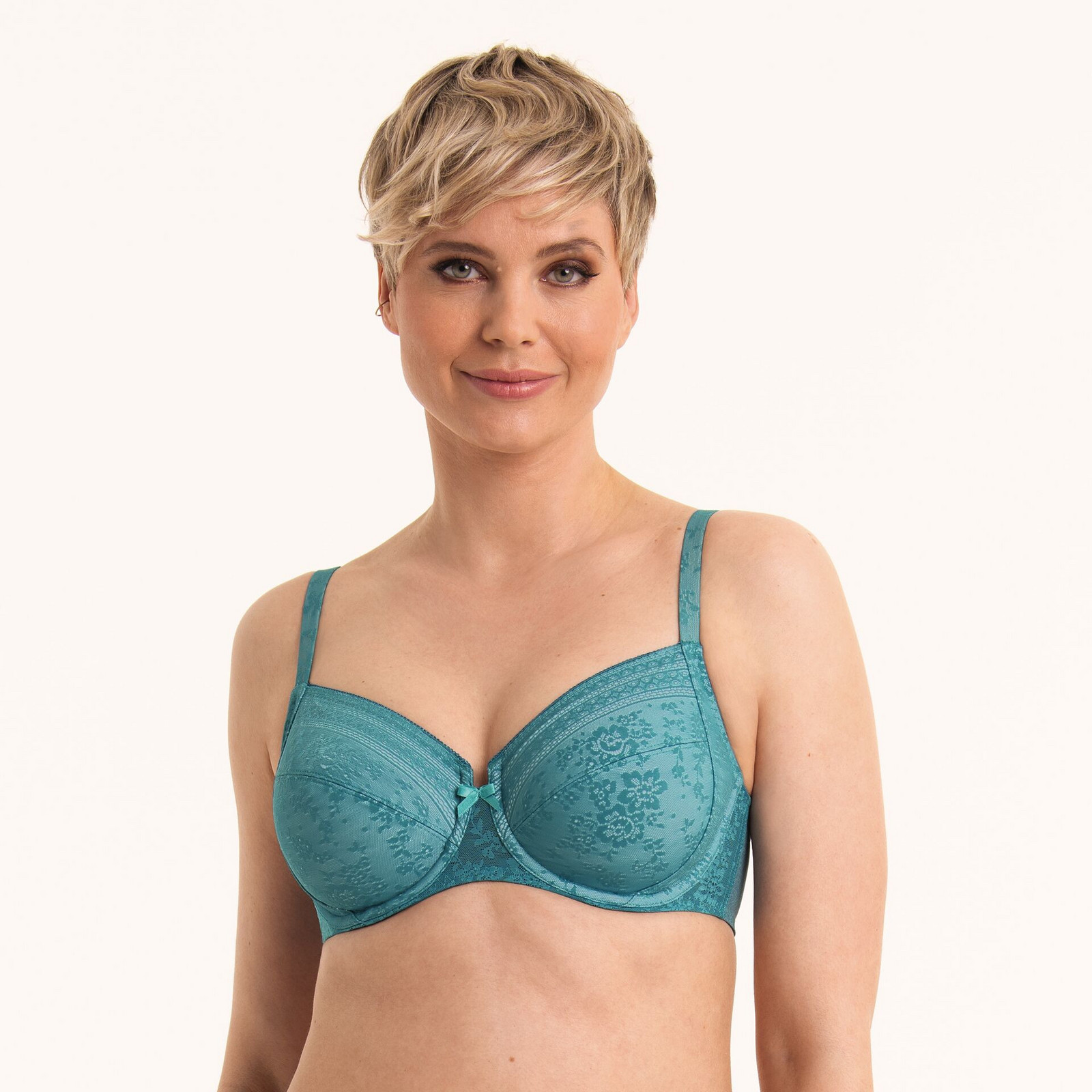 Podprsenka s kosticami Fleur 5653 light emerald - RosaFaia 189 light smaragd 70B