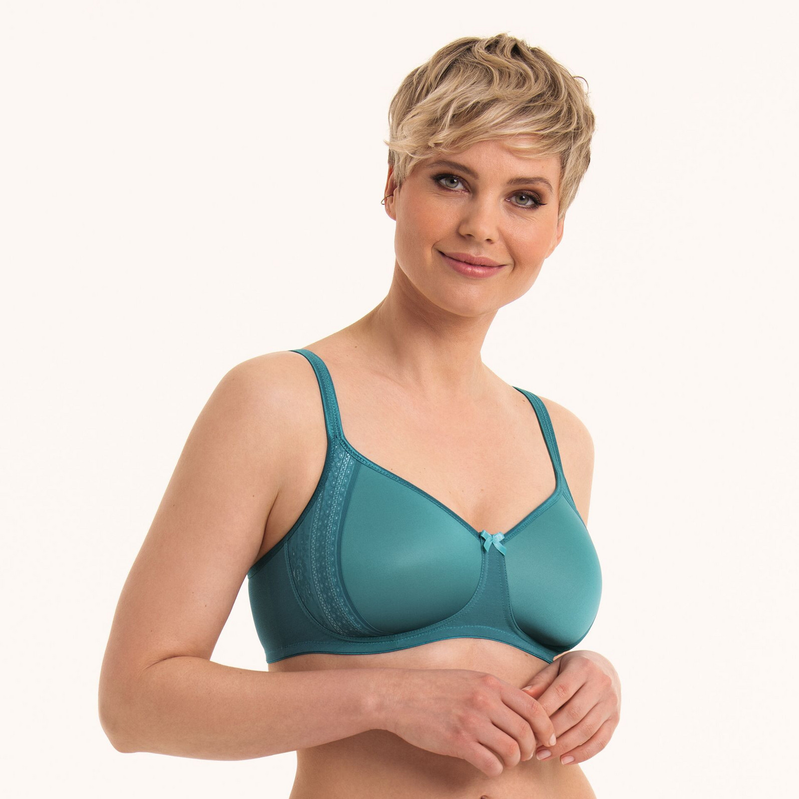 Mäkká podprsenka Fleur s penovou výplňou 5654 light emerald - RosaFaia 189 light smaragd 70A