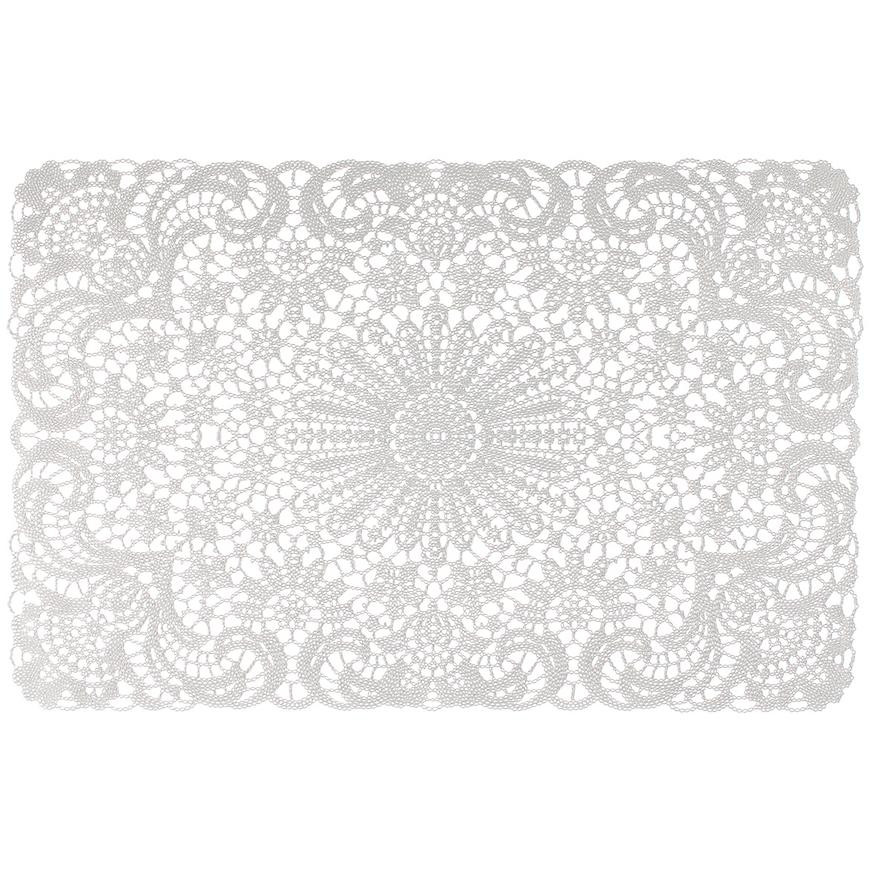 Podložka pod tanier Lace, 45x30 cm biela ar-mata-lace-bial