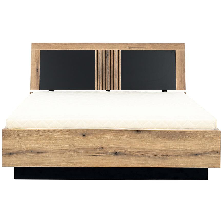 Posteľ Aris As14/140 S nádobou Dub/čierna