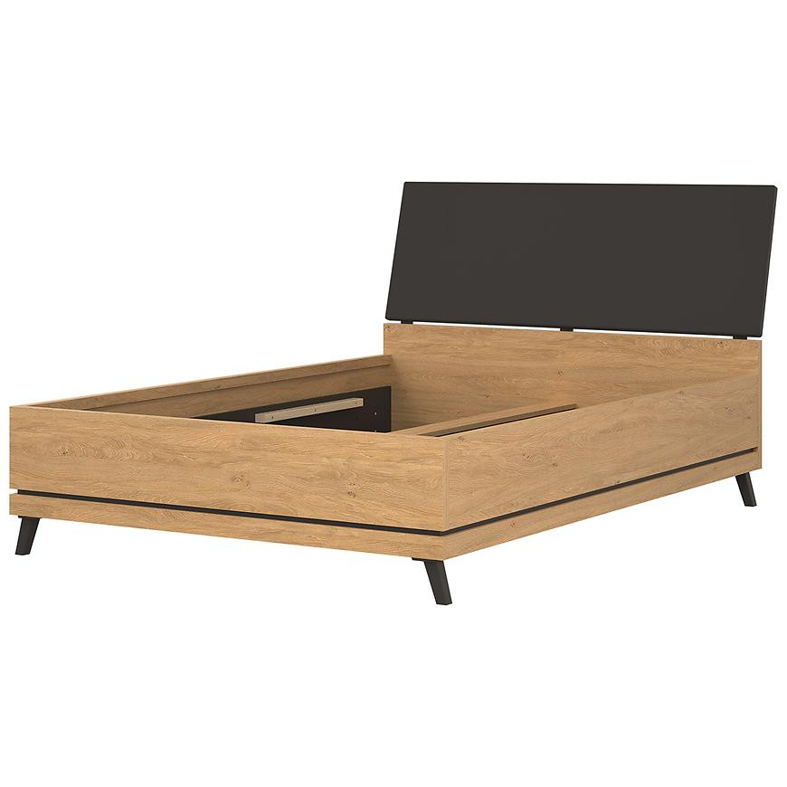 Posteľ Ate At15/140 Dub/čierna